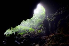 View from inside Sung cave.