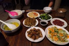 Another meal for four, for two.