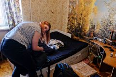 Grigory's room, where we slept. Grigory slept on the floor.