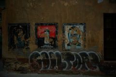 Aged wall art