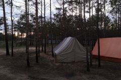 The tent we would have slept in under warmer conditions