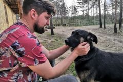 Camp security doing her hourly inspection.