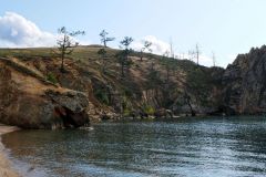 We took a dip here in the cold water