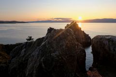 View of the sunset from Mys Burkhan