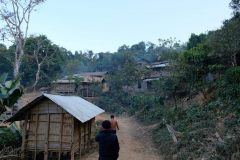 The village was nestled into the sie of a hill, well sheltered